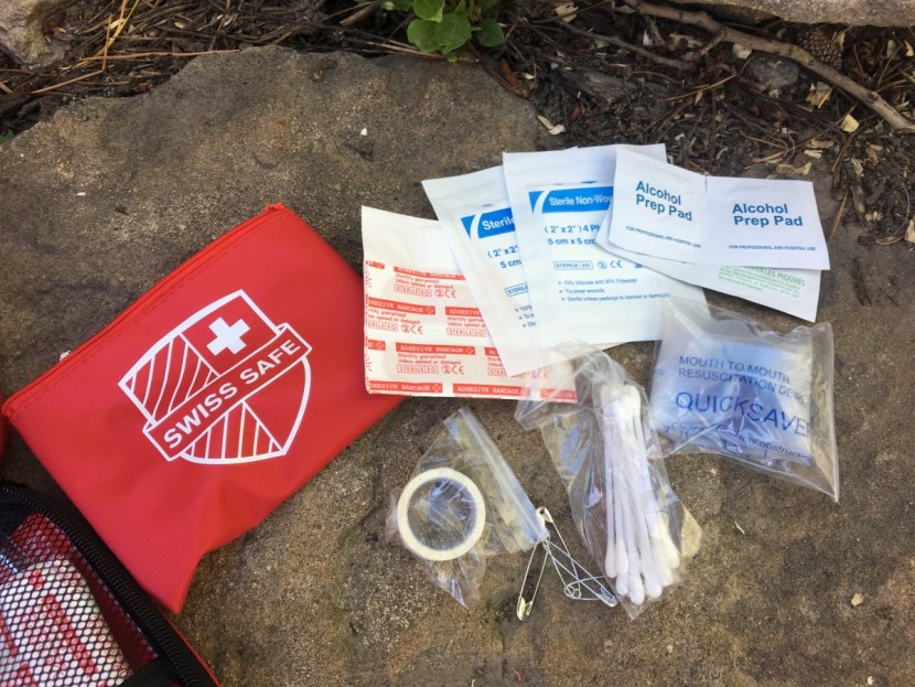 swiss safe 120-piece - the included pocket-size first aid kit is not really a stand-alone...