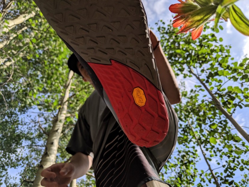 merrell vapor glove 4 - sticky lugs and a slight flair in the heel pocket both serve to...