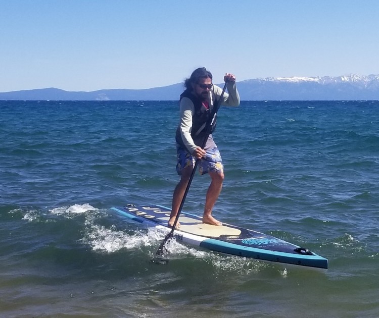 hard paddleboard - an example of a larger board, this one is quite wide for a sup.