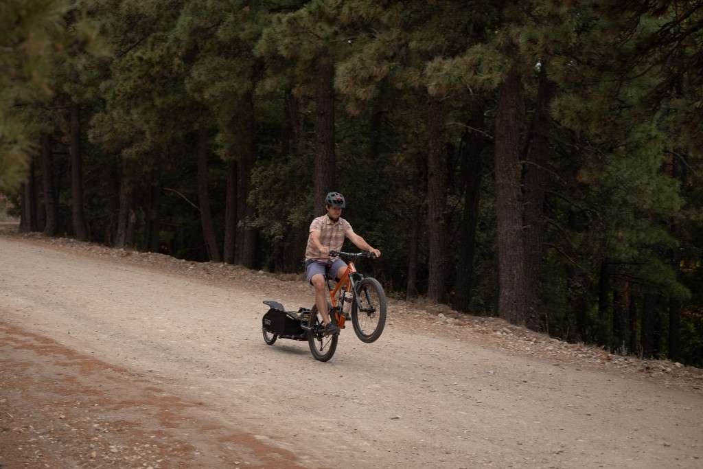 bike cargo trailer - the coho hitch system allows the trailer and bike to move...