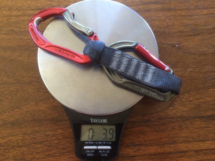 dmm alpha sport quickdraw - 3.9 ounces is by no means the lightest draw that we reviewed, and...