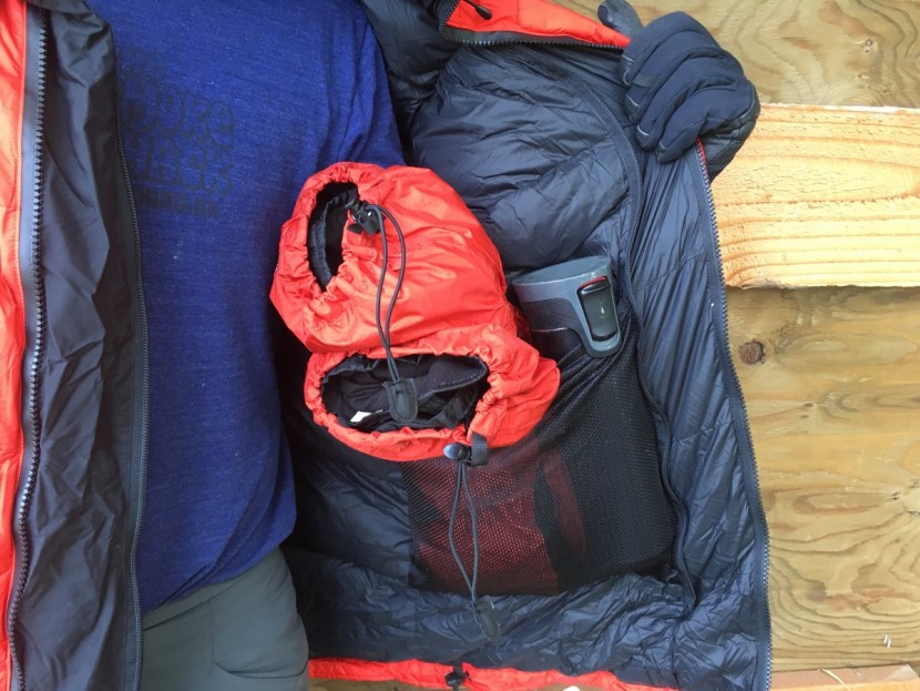 feathered friends khumbu down parka - the khumbu's large internal stash pockets are well-designed for...