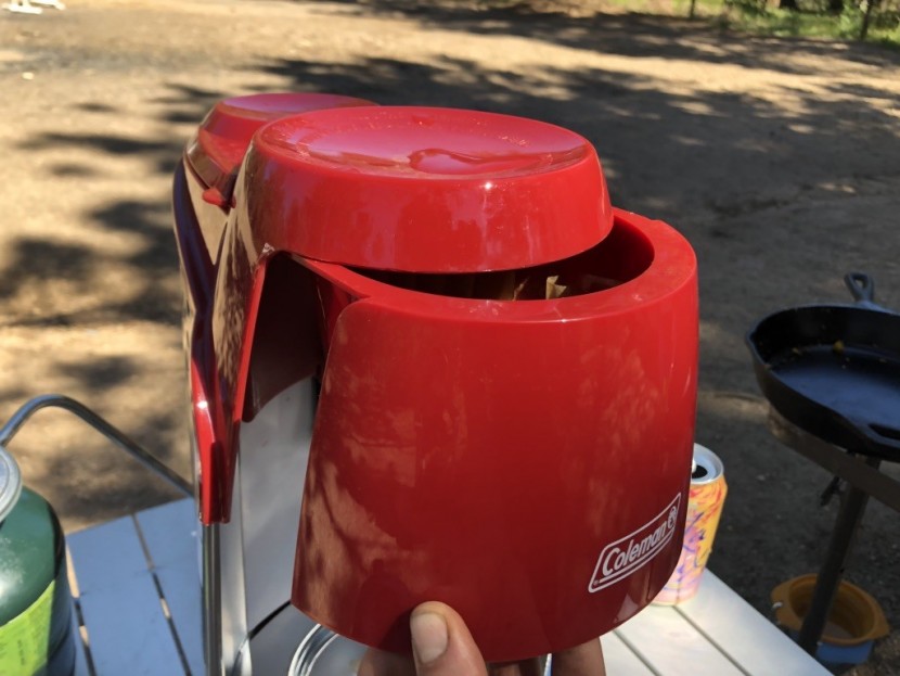 coleman quikpot propane - even the filter basket didn't slide in easily on this ill-conceived...