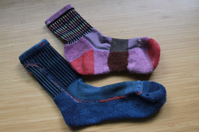 hiking socks - both the female (upper) and male (lower) darn tough light hiker...