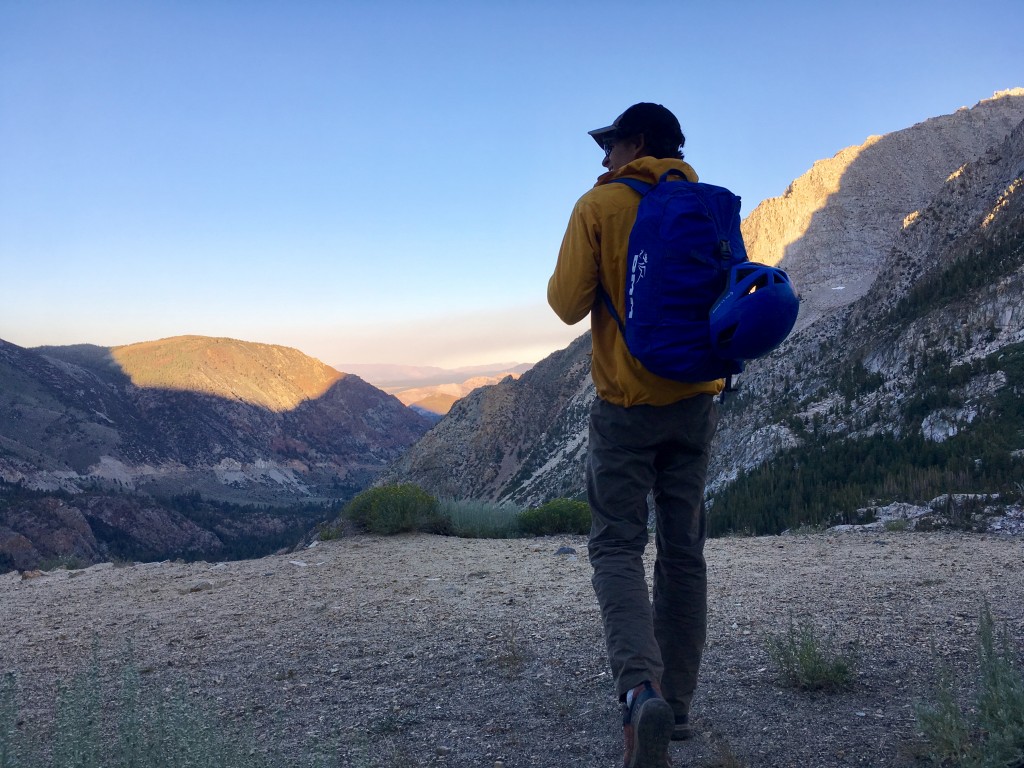 dmm classic - packing out after a full day of climbing with the classic in tow.
