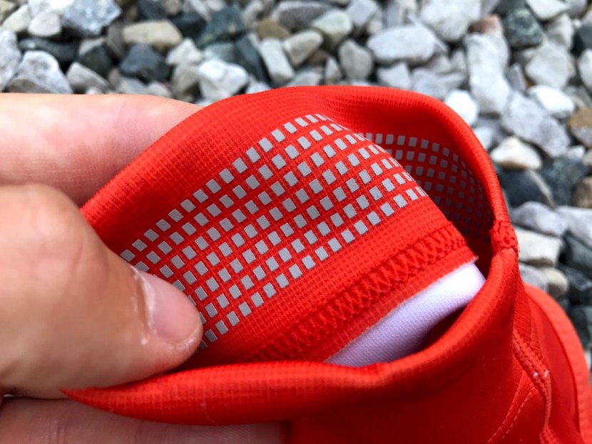 rei co-op on the trail - the tiny rectangles are grippy rubber that prevent gaiter sag.