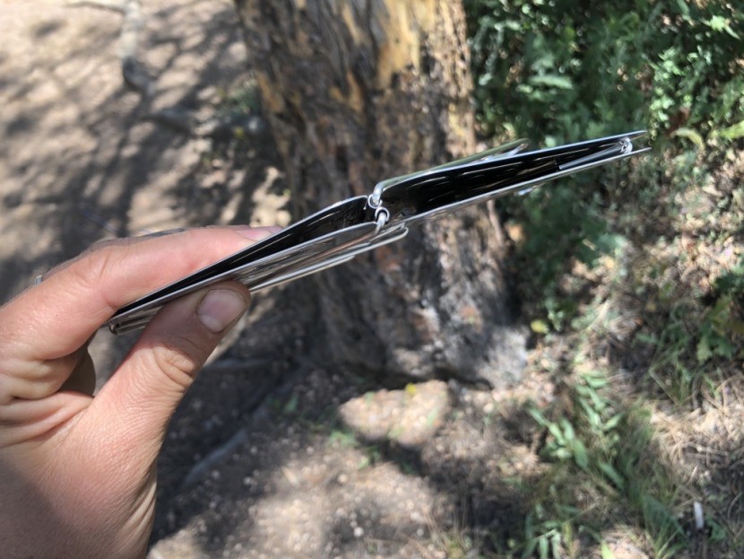 snow peak collapsible coffee drip - nice and flat and ready to slide into your backpack and head down...