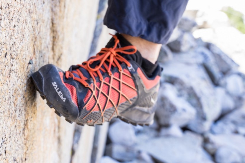 salewa wildfire - while excellent hikers, these shoes fell clunky on easy 5th class.