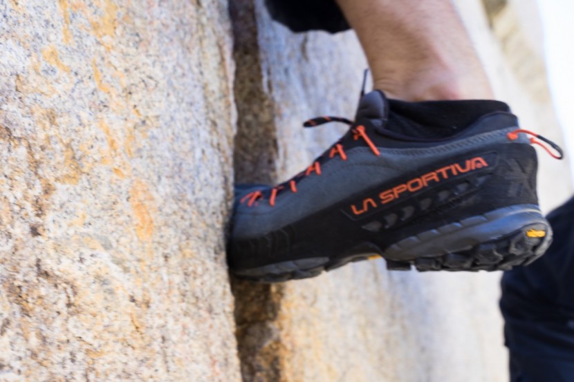 la sportiva tx4 - durable leather uppers keep this shoe from falling apart in cracks.