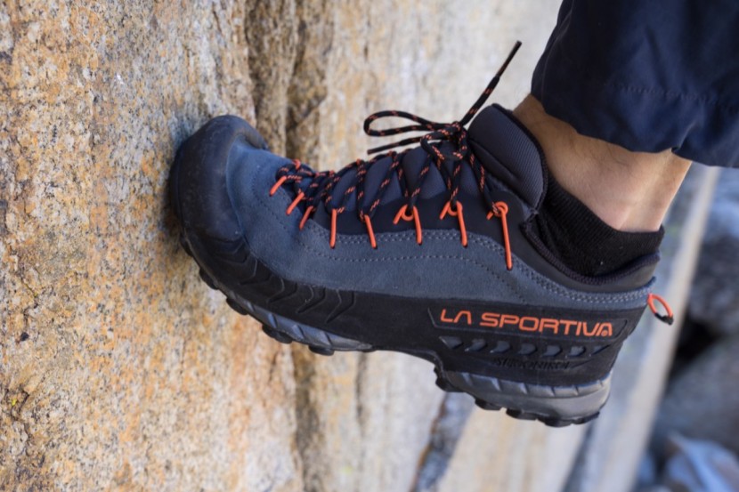 approach shoes - even though this shoe is a supportive hiker, it still edges...