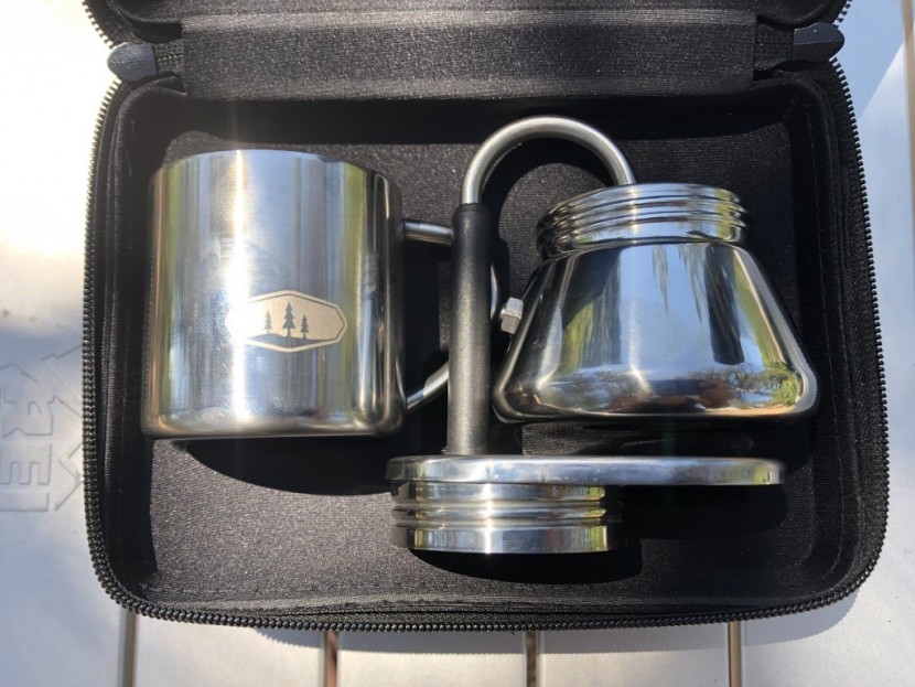 gsi outdoors miniespresso - the miniespresso set comes with a handy case for convenient storage...