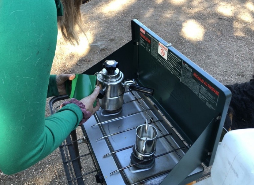 gsi outdoors miniespresso - if you're already car camping, consider bringing along a stovetop...