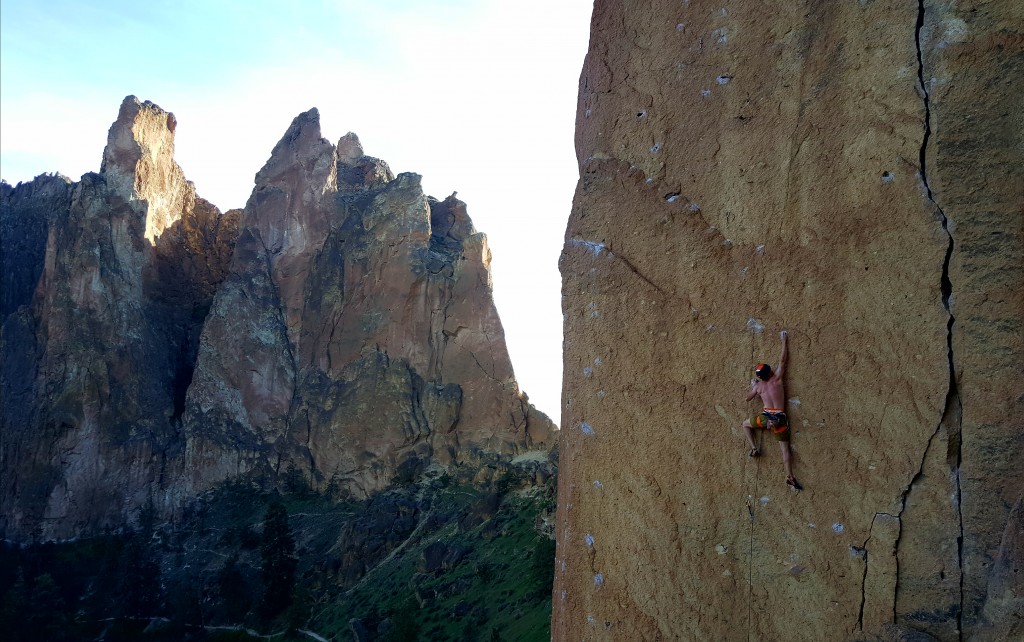 dmm alpha sport quickdraw - the karate wall at smith rock is one of the longest and most classic...