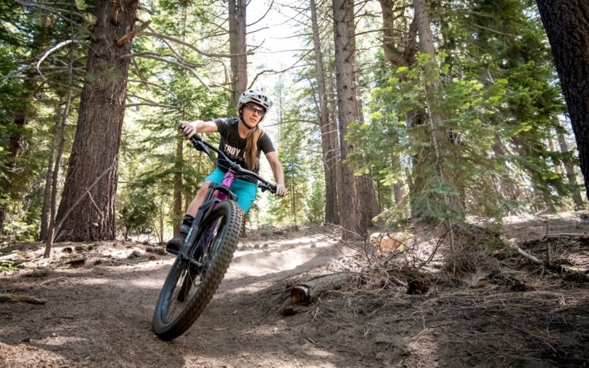 specialized stumpjumper comp carbon 27.5 12-speed for women - it's slacker and longer than the other bikes in this test, but it...
