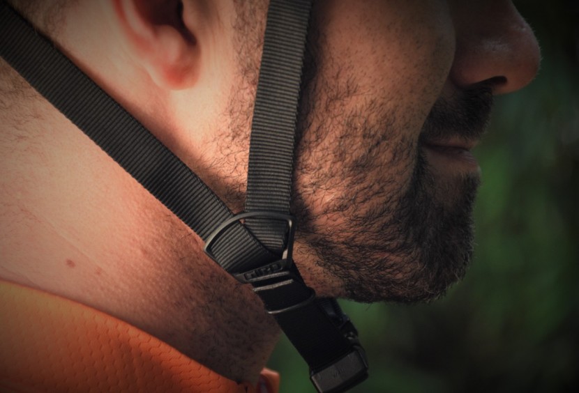 the chinstrap y-buckles can easily be adjusted to be either lower...