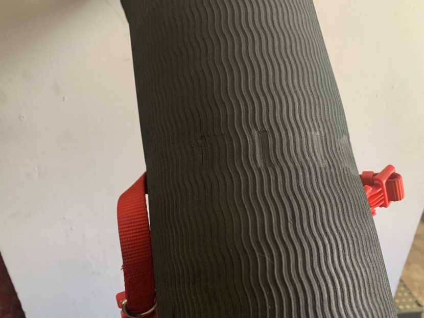 clever yoga better grip - the clever better grip needs a mat strap to keep it together;...