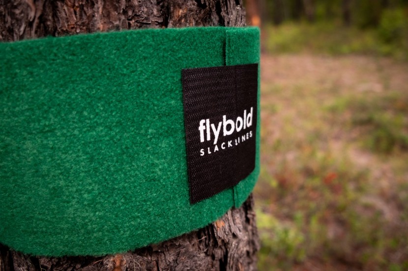 flybold slackline kit - quality tree pro reaches around most trees.