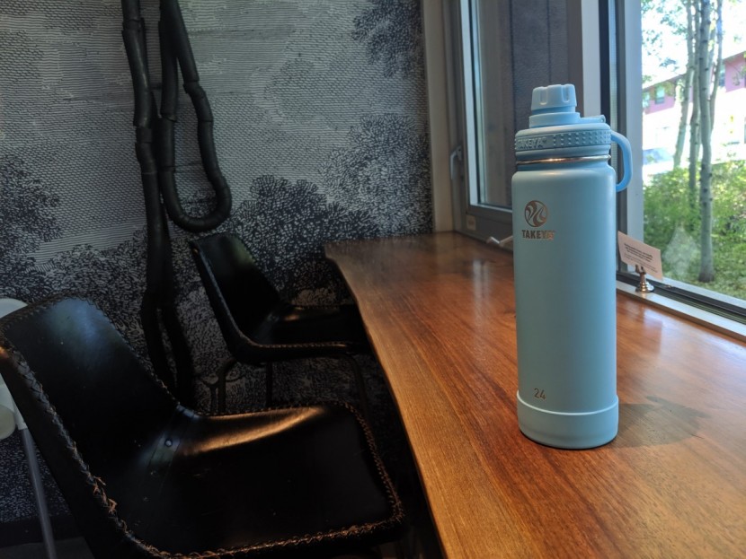takeya actives insulated - this 24-ounce, vacuum-insulated bottle is a bit on the heavier side...