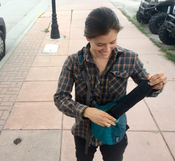 amazon basics automatic travel - narrow and short, the travel aspect is light and easy.