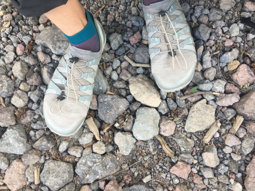 merrell trail glove 5 3d for women - the trail glove thrived even in steep, loose terrain like this.