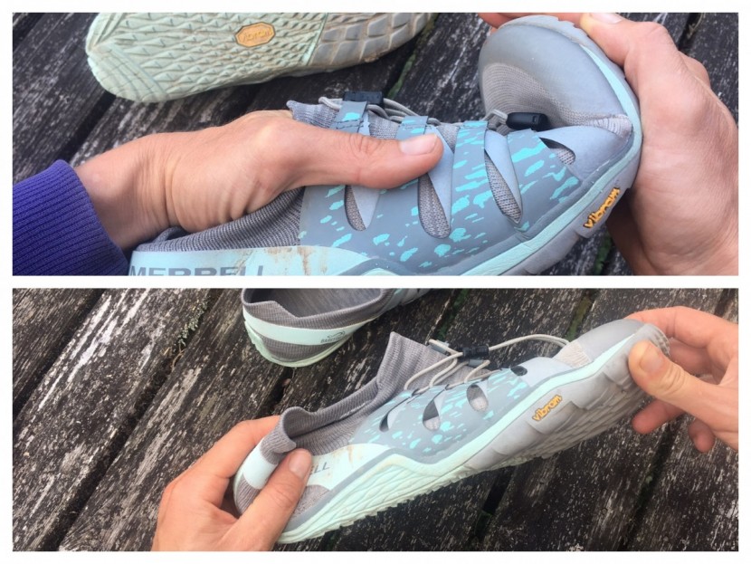 merrell trail glove 5 3d for women - the trail glove is thicker and stiffer than most shoes in this...