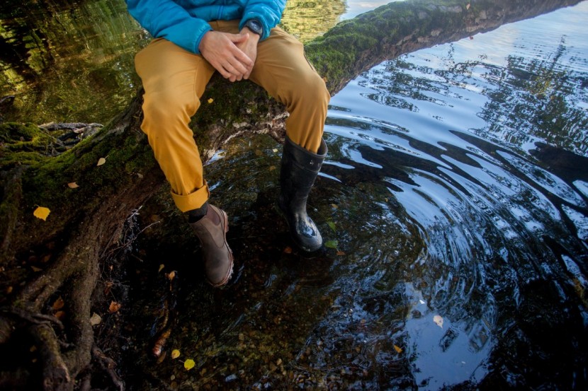 rain boots men - trying to decide which one we like better - they're so different!