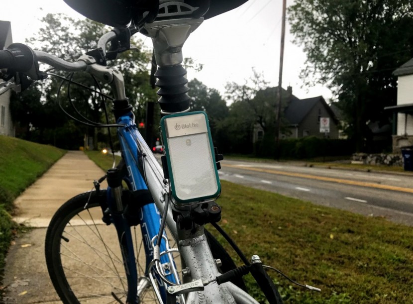 mounted below the rear seat post.