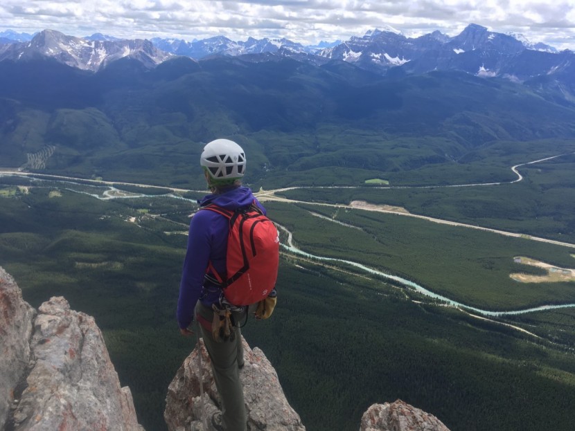 climbing backpack - testing the route rocket in the candian rockies. this is a...