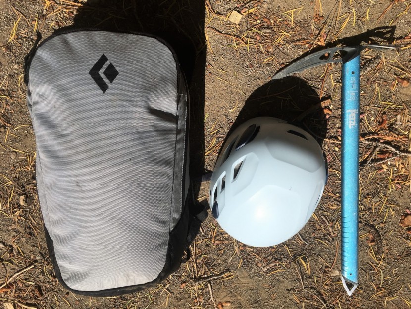 black diamond bullet - there's no simple way to attach either of these items to the outside...