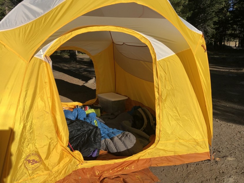 big agnes big house deluxe 6 - essentially-vertical walls make moving around the big house 6 a...