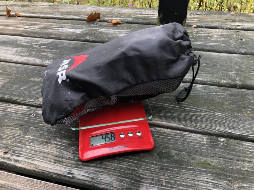 msr autoflow xl - one of the heavier gravity filtration units tested in this review.