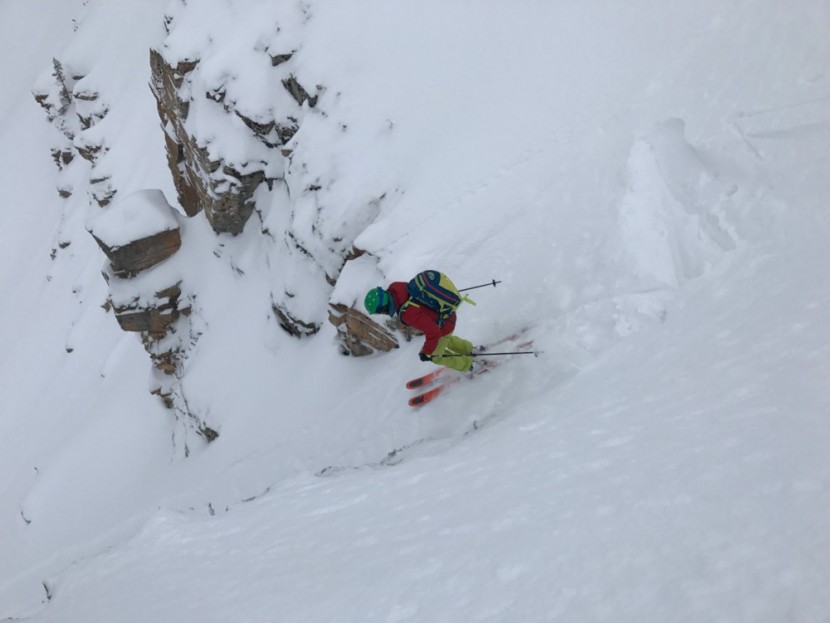 backcountry skis - to test stability at speed, ski fast...