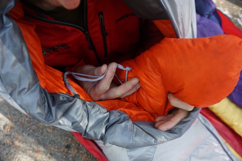 rei co-op magma 30 - the orange neck baffle shown here is great at preventing warmth from...