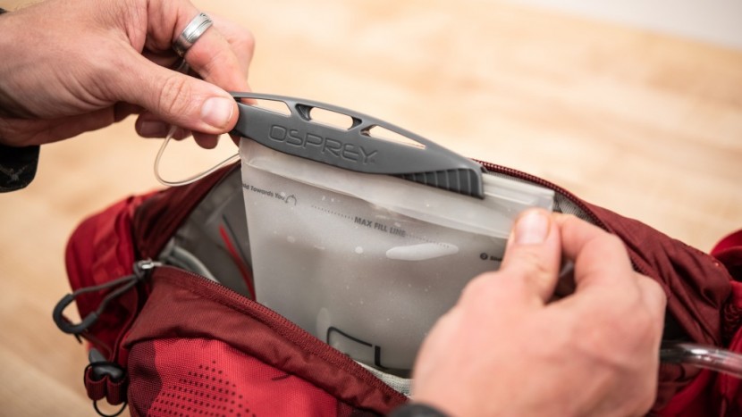 our packs use a variety of bladder closure and hose systems.