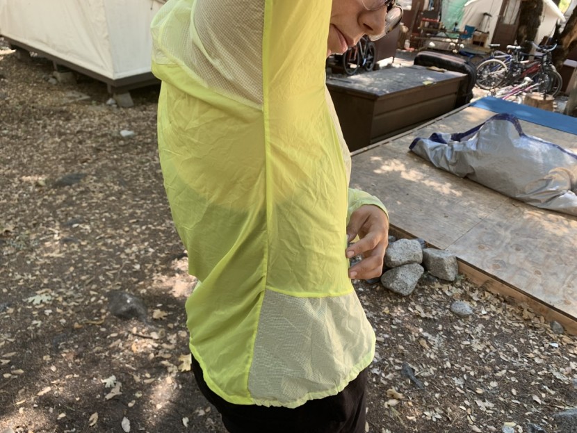 arc'teryx cita sl for women - two fabrics on the cita sl: burly polyester and breathable nylon