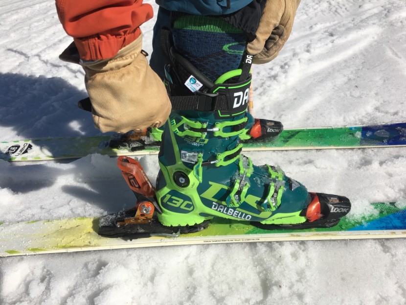 dalbello ds 130 - the power strap really allows you to crank down and tighten the cuff...