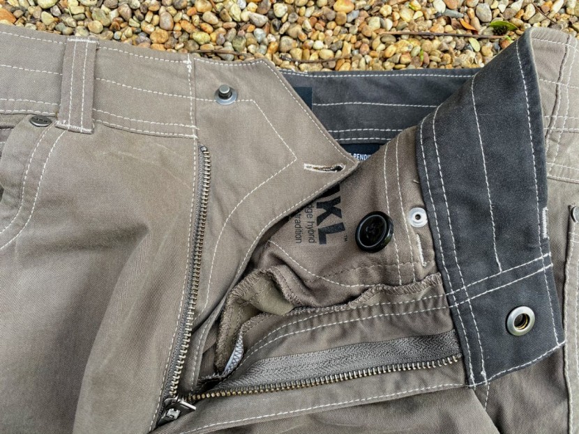 kuhl radikl - the regular snap and the interior button and fabric panel are a...