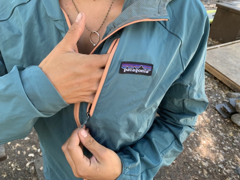 patagonia houdini air for women - just one small pocket on the houdini air