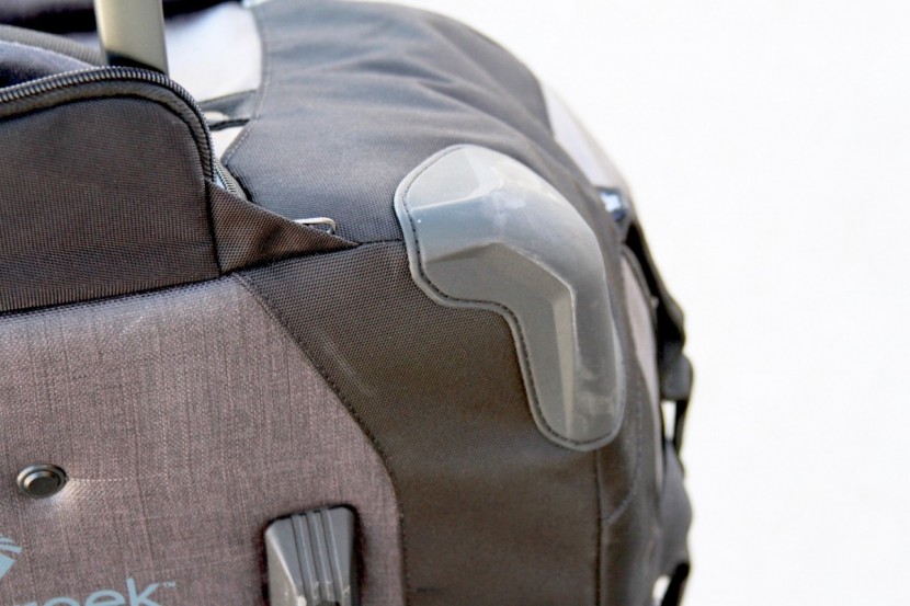 luggage - look for plastic reinforcements on high abrasion zones like the...