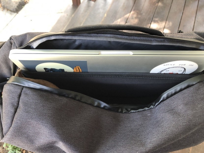 chrome vale sling 2.0 - a 13" laptop is a bit snug and generally required us to pull the...