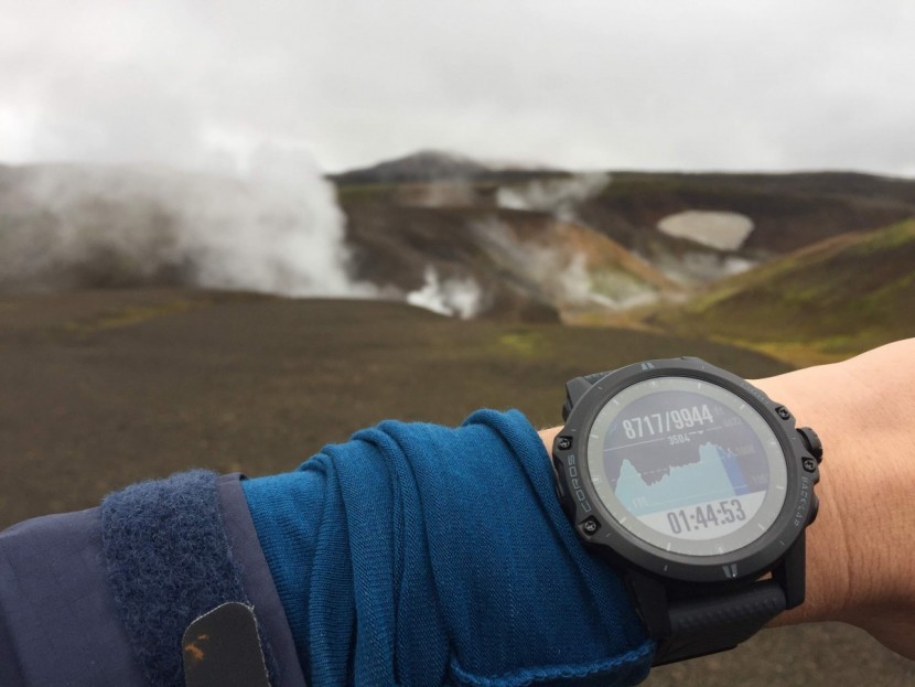 coros vertix - following an uploaded gps route for the day allowed us know the...