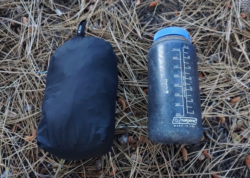 arc'teryx alpha fl - the alpha fl's stuff sack has a sewn loop that you can back up with...