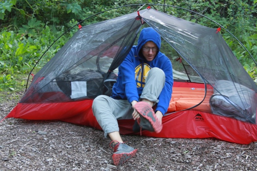 msr reflex 2 ul - while this tent is lightweight and a double-pole construction, there...