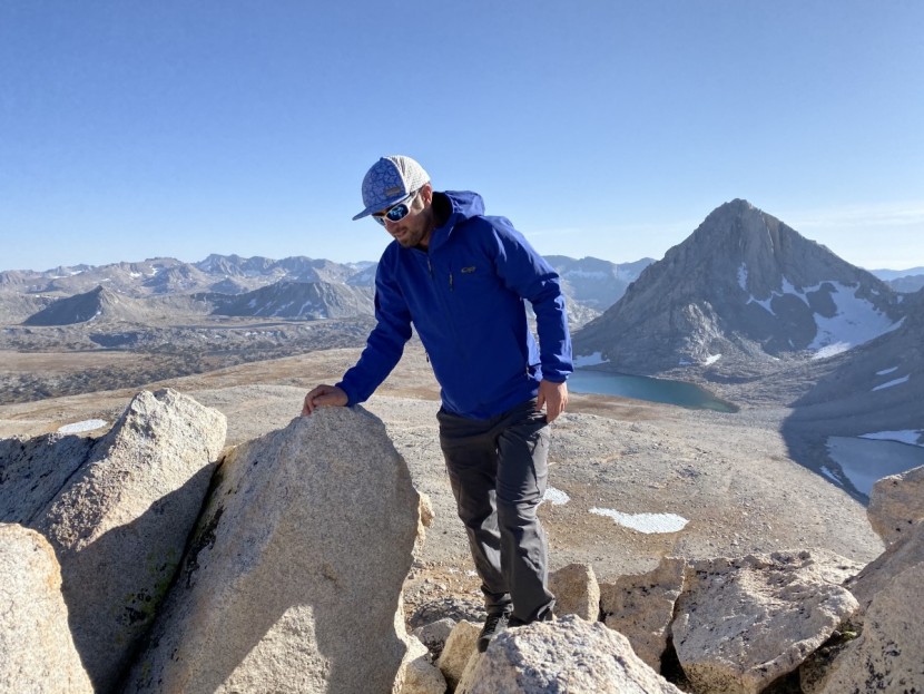 outdoor research ferrosi grid - this softshell does a nice job blocking winds wall scrambling in the...
