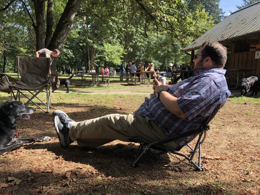 rei co-op camp stowaway low - being low to the ground makes for a built in foot rest!