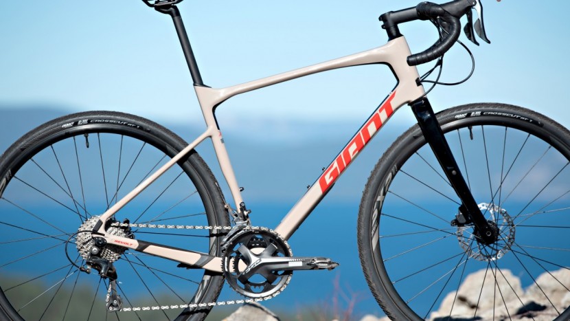 giant revolt advanced 3 - the "advanced" frame is lightweight and stiff with a compliant rear...