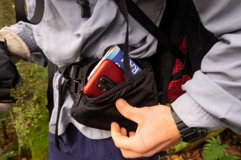 ultralight adventure equipment catalyst - large hip belt pockets hold all the small on-the-go items like...