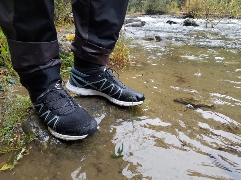 salomon crossamphibian swift 2 - we were just barely able to stuff our insulation-packed drysuit...