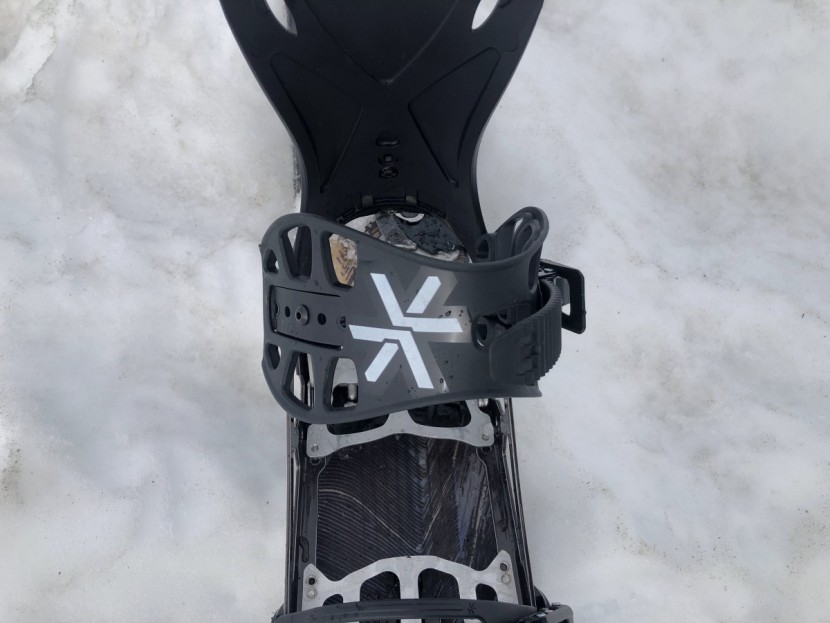 splitboard bindings - karakoram utilizes a supple rubber with an air-pod design, shown...