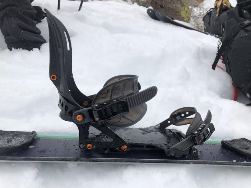 splitboard bindings - the spark r&amp;amp;d rip 'n' flip highback provides one of the highest...